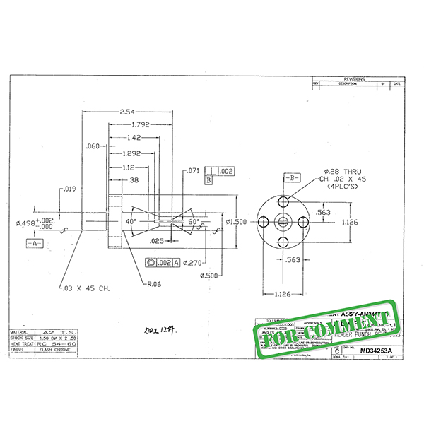 kundenspezifischer Kopfstanzer -MWMECHPARTS